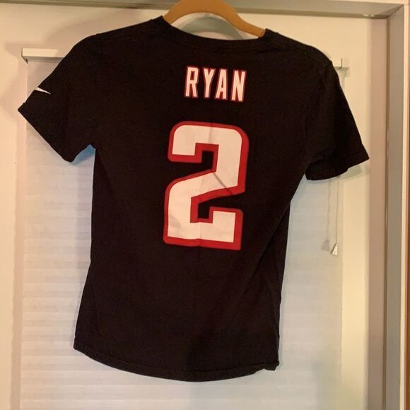 Boys Nike Atlanta Falcons Ryan Black Kids Tee Shirt Medium - Picture 1 of 3